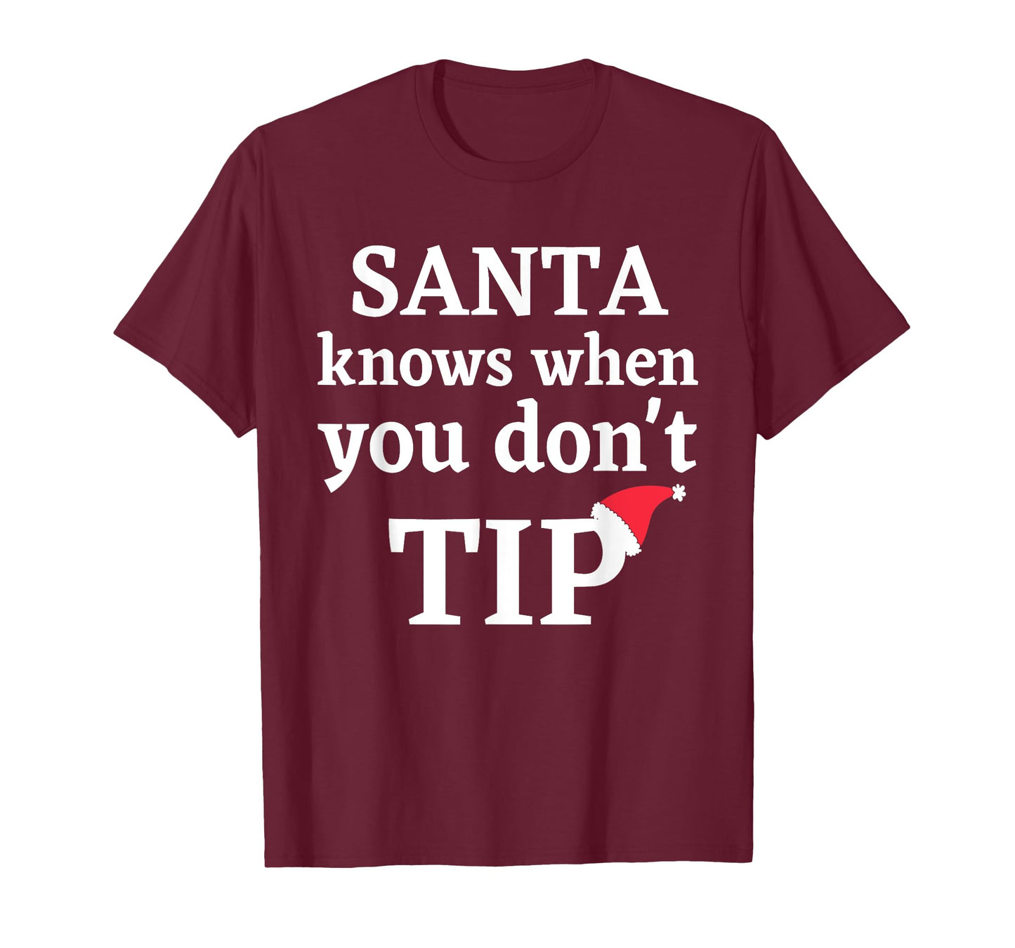 Funny Bartender Waitress Christmas Holiday Santa Gift 2024 T-Shirt