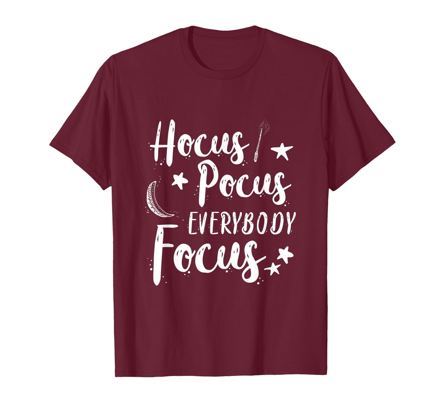 Hocus Pocus Everybody Focus Halloween School Teacher Costume T-Shirt