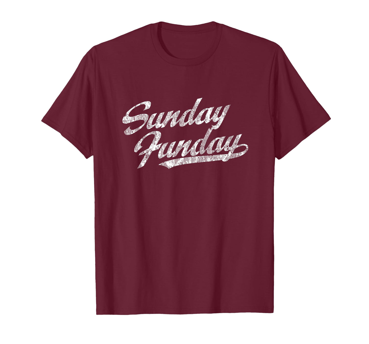 Sunday Funday T-Shirt Vintage Fun Day Sports Design Tee T-Shirt