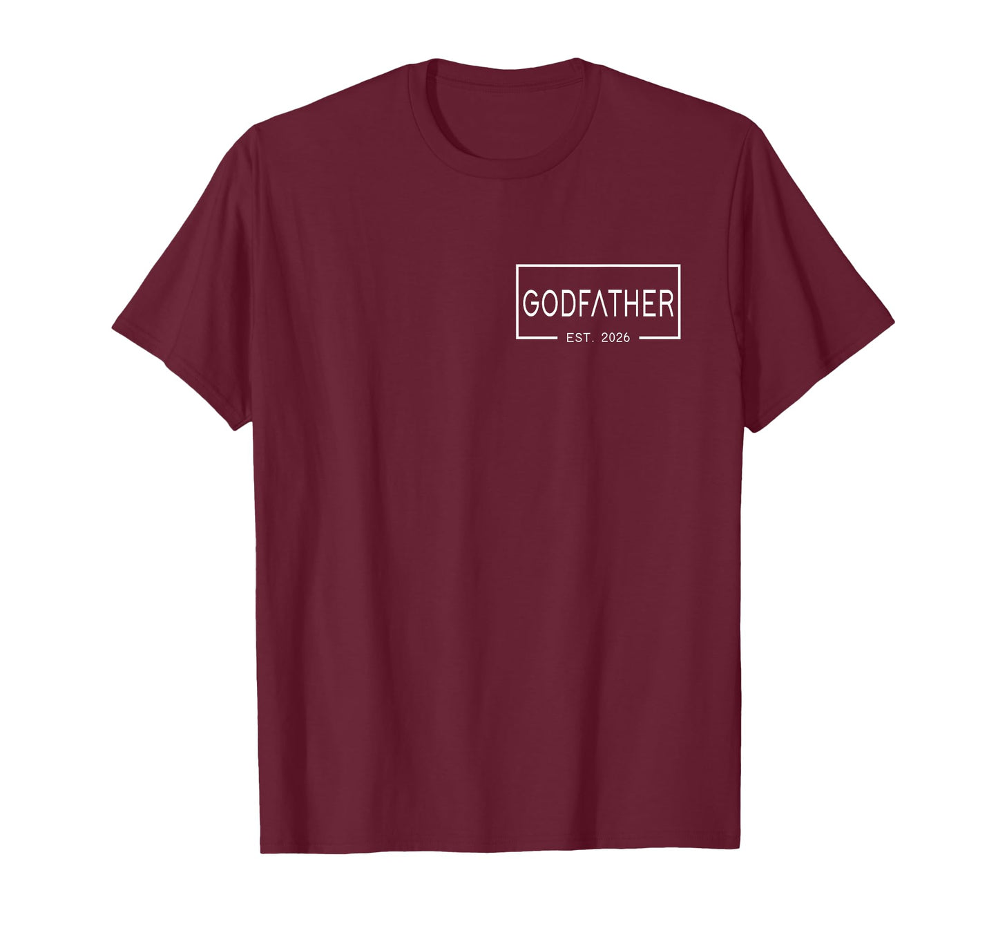 Mens Godfather Est 2026 First Time Godfather Father's Day T-Shirt
