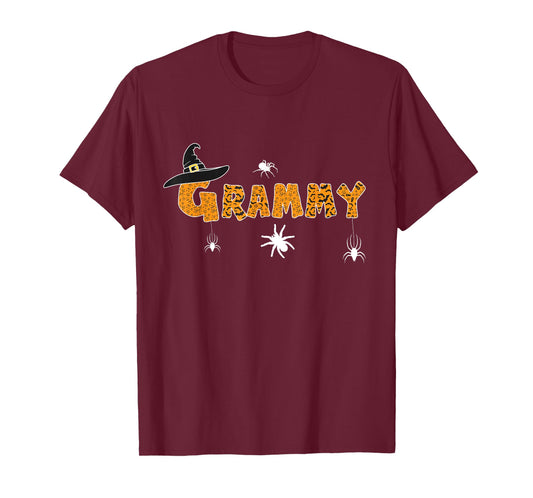 Funny Halloween Witches Hat Boo Shirt Scary Grammy Grandma T-Shirt