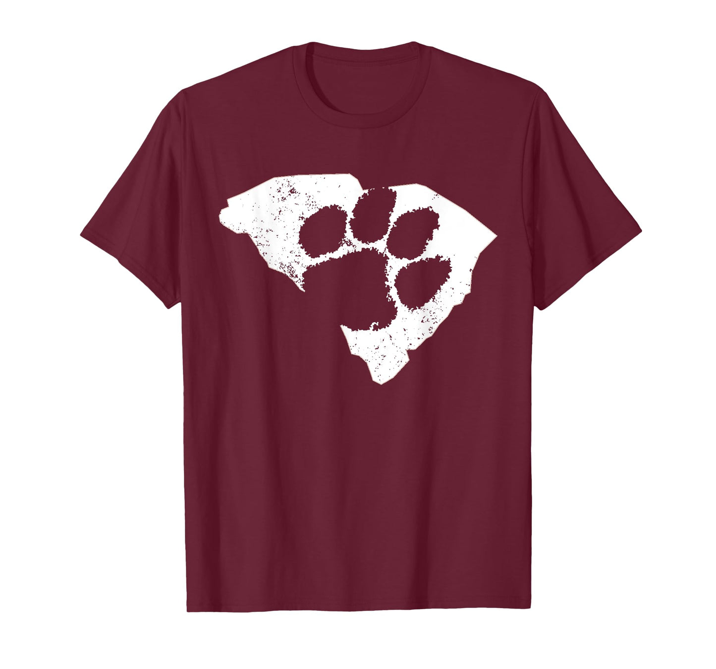 SOUTH CAROLINA SC T-SHIRT WITH PAW PRINT DISTRESSED T-Shirt