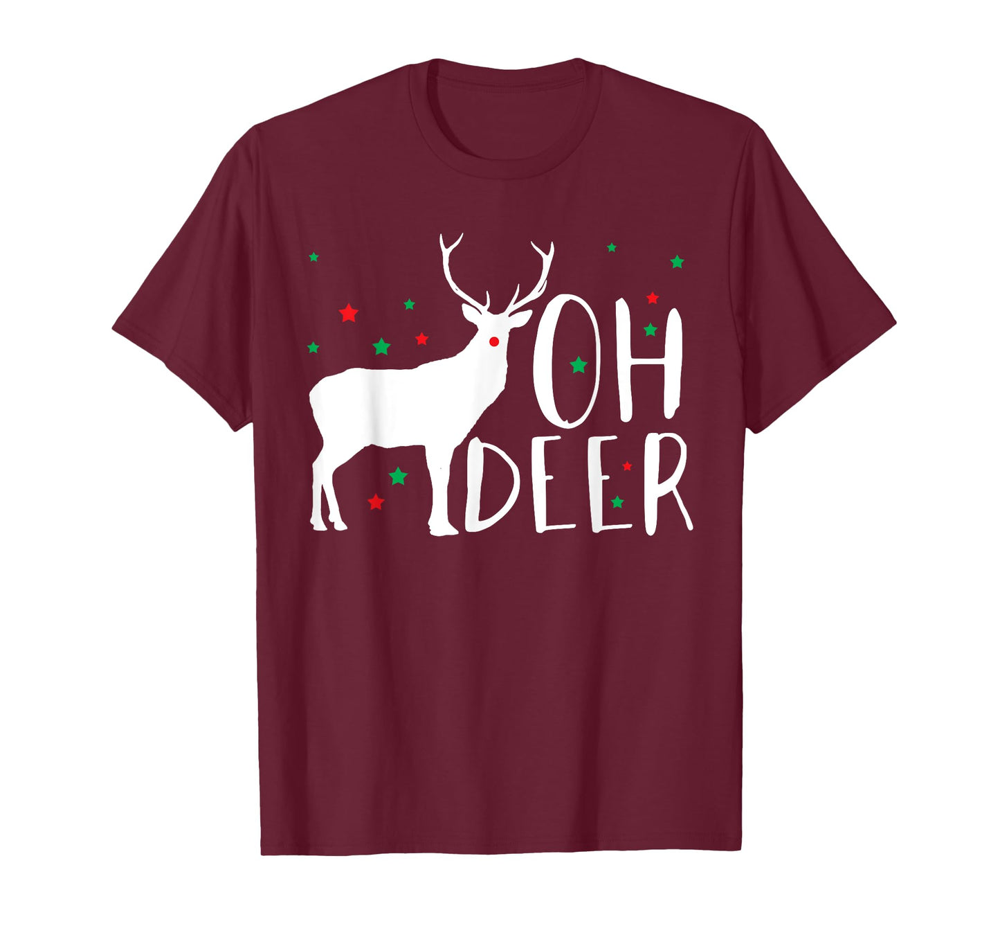 Oh Deer Hunter Hunting Antler Christmas Gift Idea Present T-Shirt