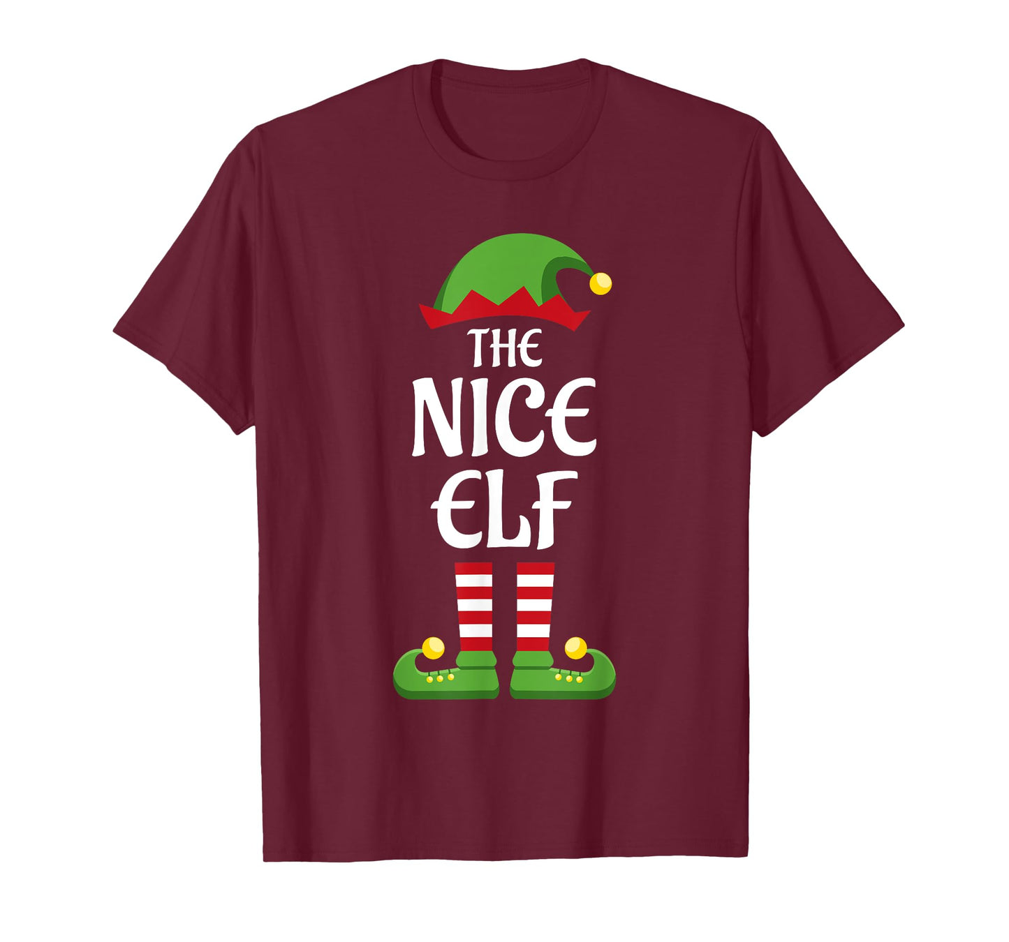 Nice Elf Family Matching Group Christmas T-Shirt