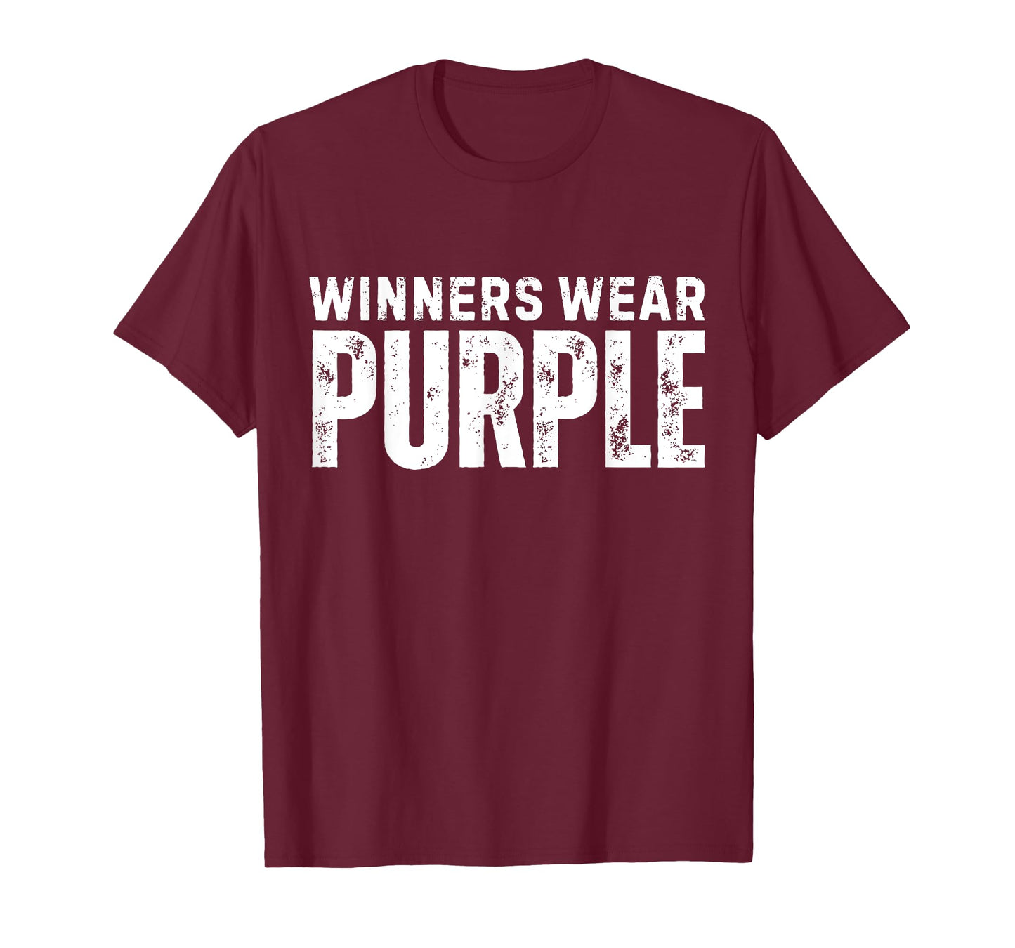 Winners Wear Purple Spirit Wear Team Game Color War Camp T-Shirt