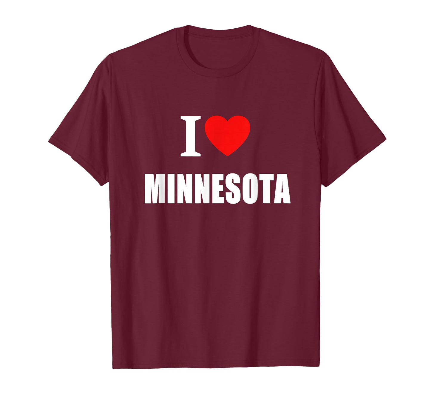 I Love Minnesota For Men Women And Students T-Shirt