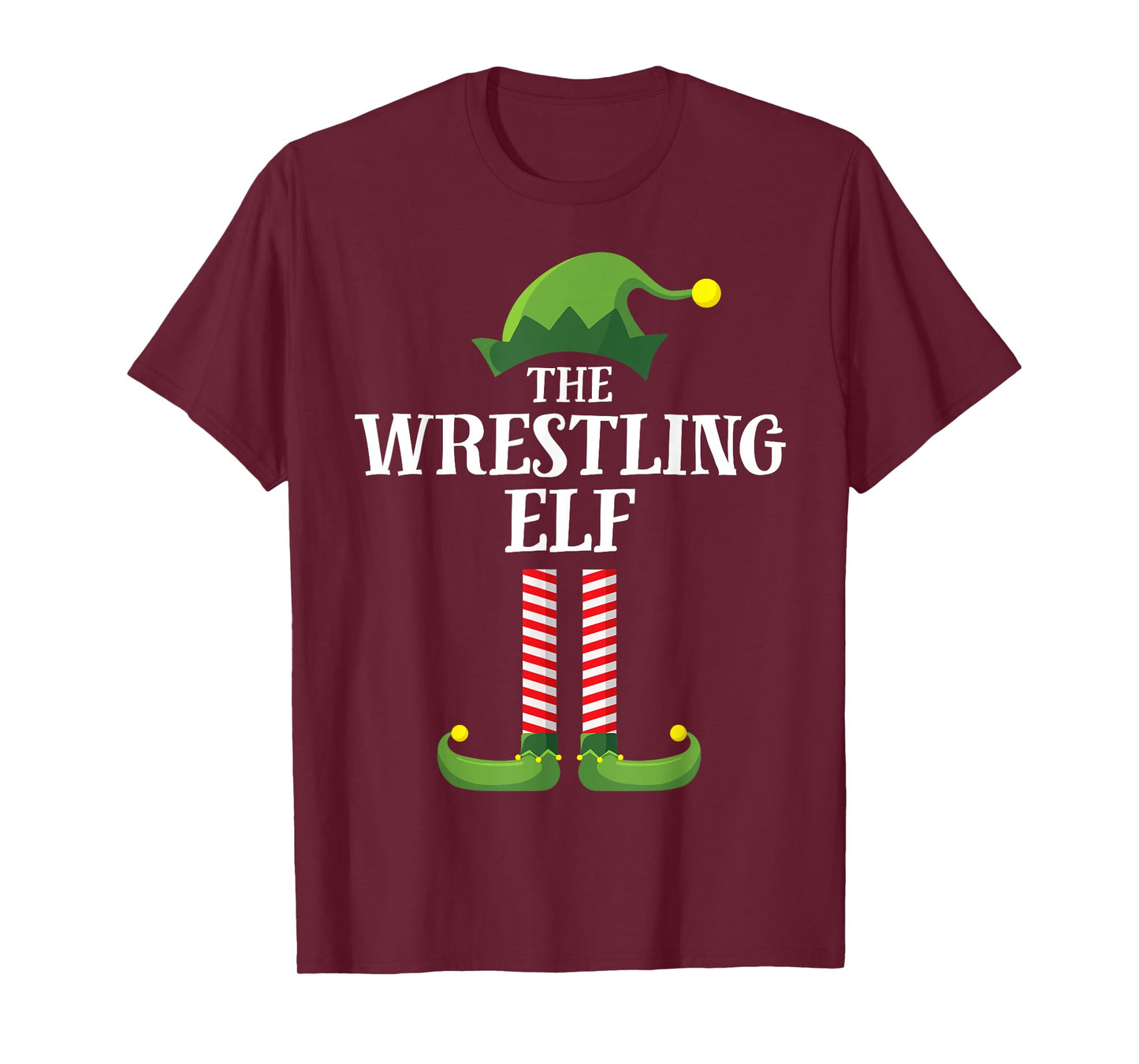 Wrestling Elf Matching Family Group Christmas Party Pyjamas T-Shirt