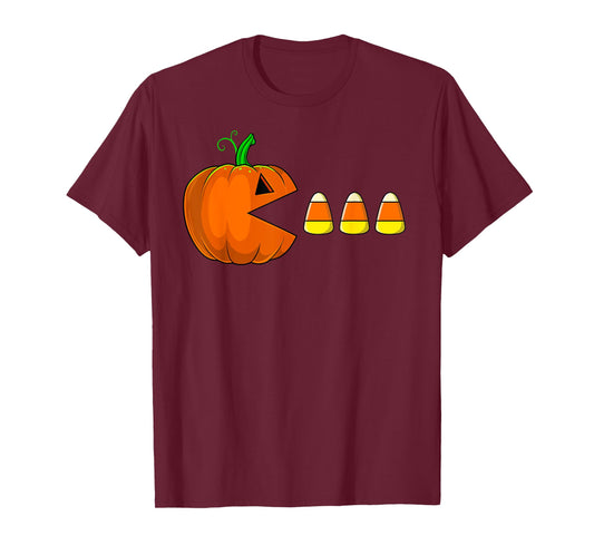 Halloween Pumpkin Funny Candy Corn Ghosts Boys Kids Men T-Shirt