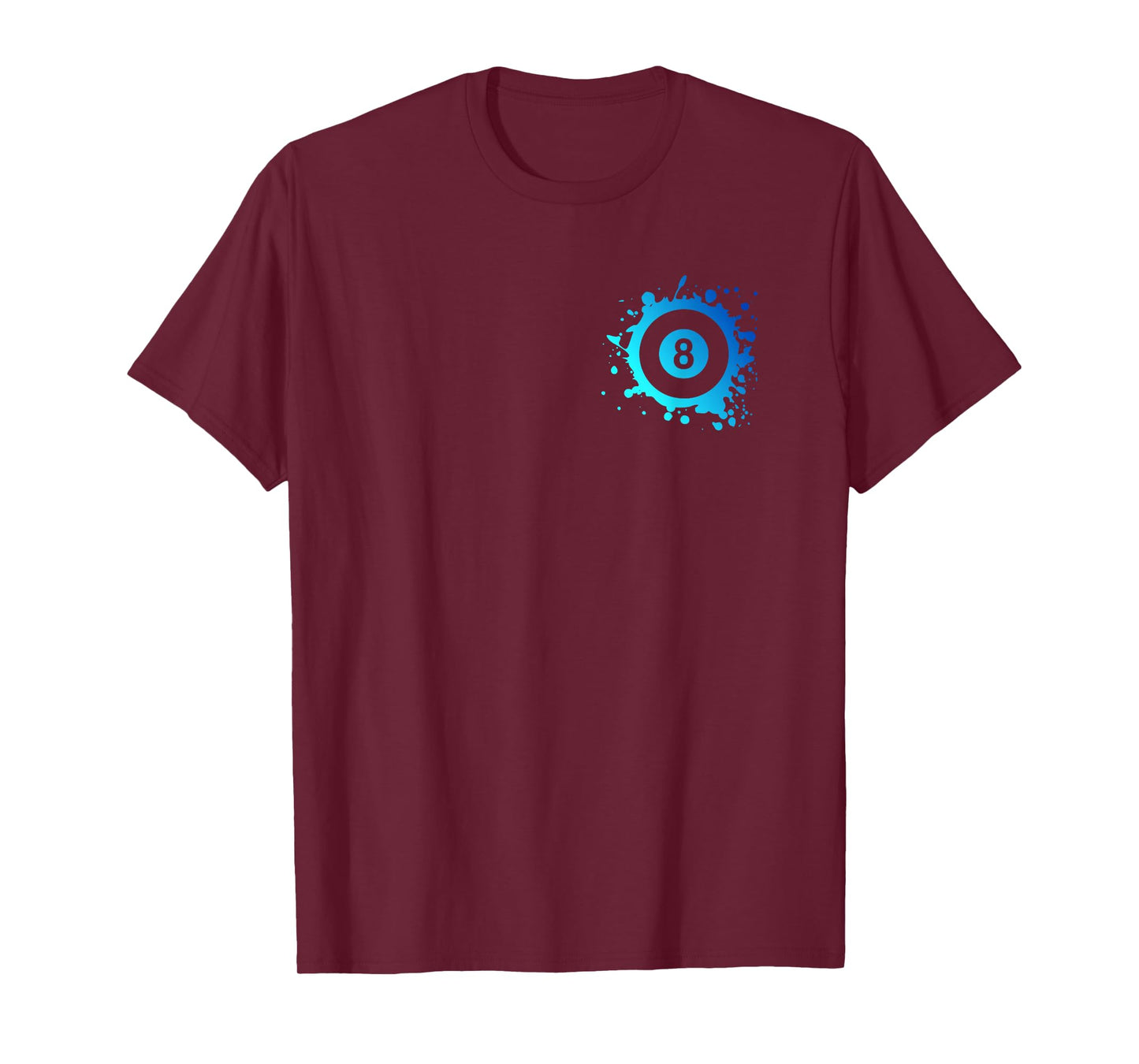 Pool Billiards Player Eight Ball Simple Pool T-Shirt