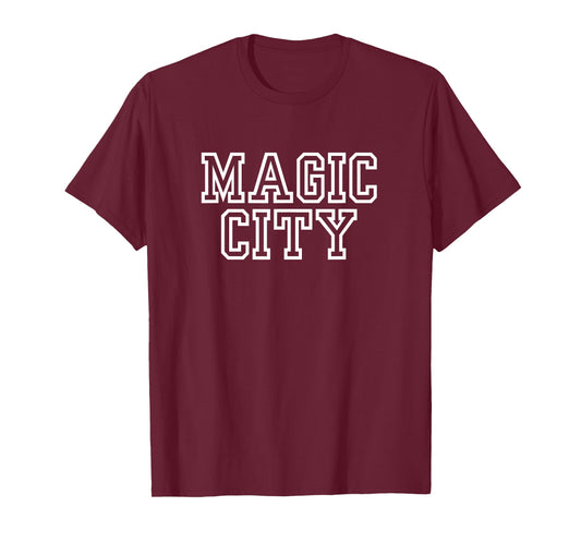 Magic City Basic White Text T-Shirt