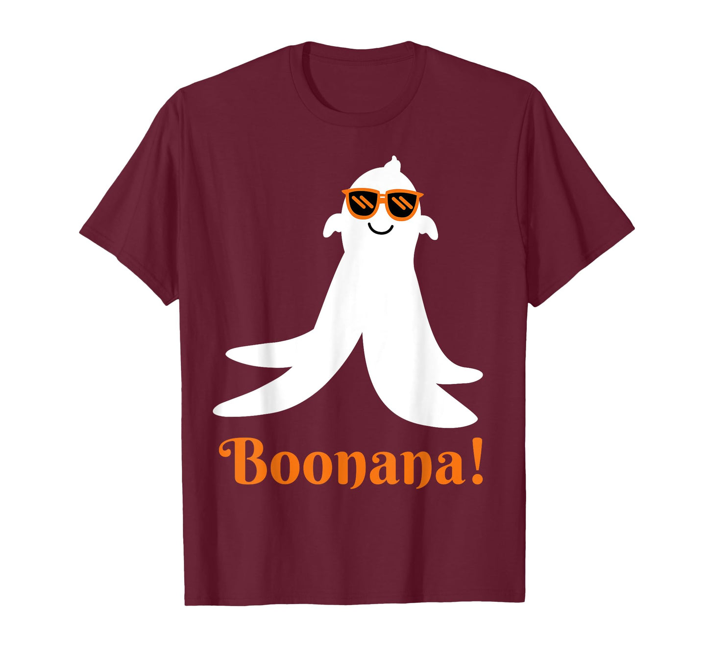 Boonana Boo-Nana Funny Halloween Costume Ghost Banana Puns T-Shirt