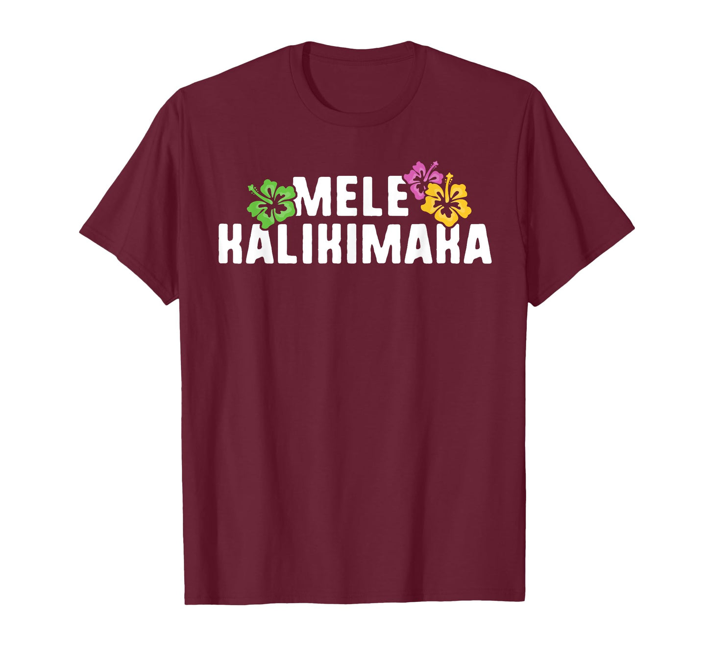 Hawaiian Christmas Mele Kalikimaka Hawaii Flower Tropical T-Shirt