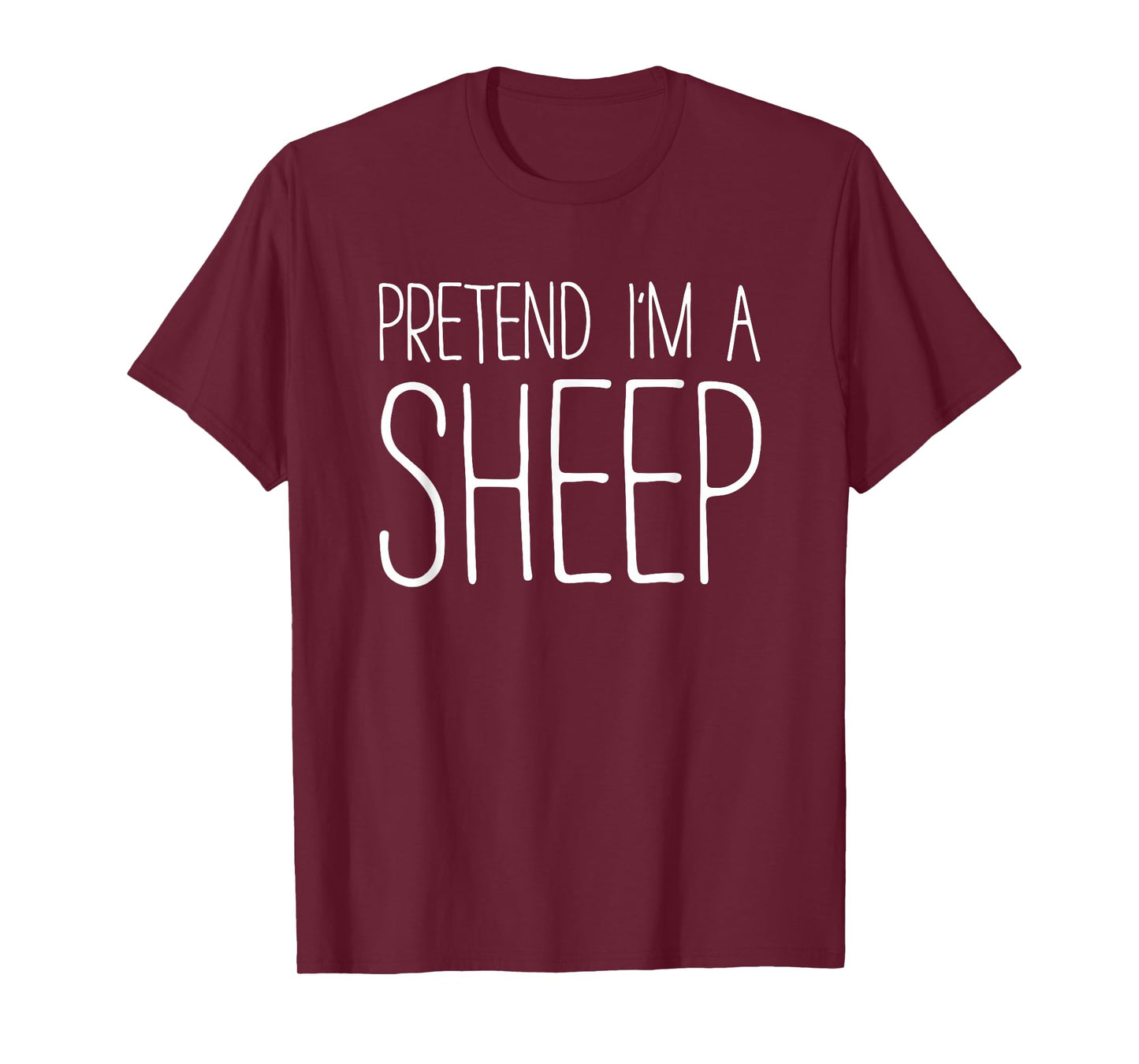 Pretend I'm A Sheep Shirt Adult Men Women Matching Costume T-Shirt