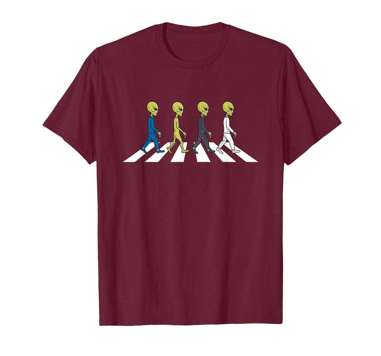 UFO Extraterrestrial Crossing Alien T-Shirt