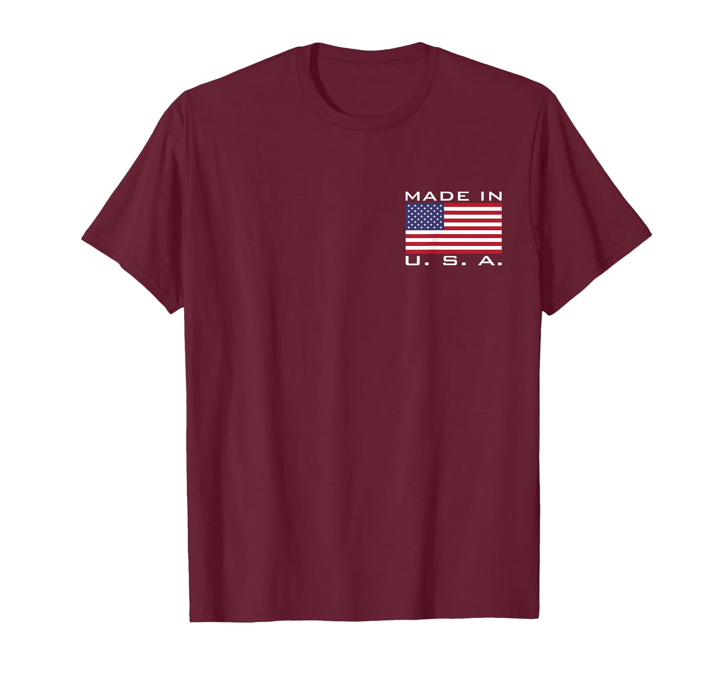 Made in The USA, Made in America, US Flag, Stars and Stripes Colour T-Shirt