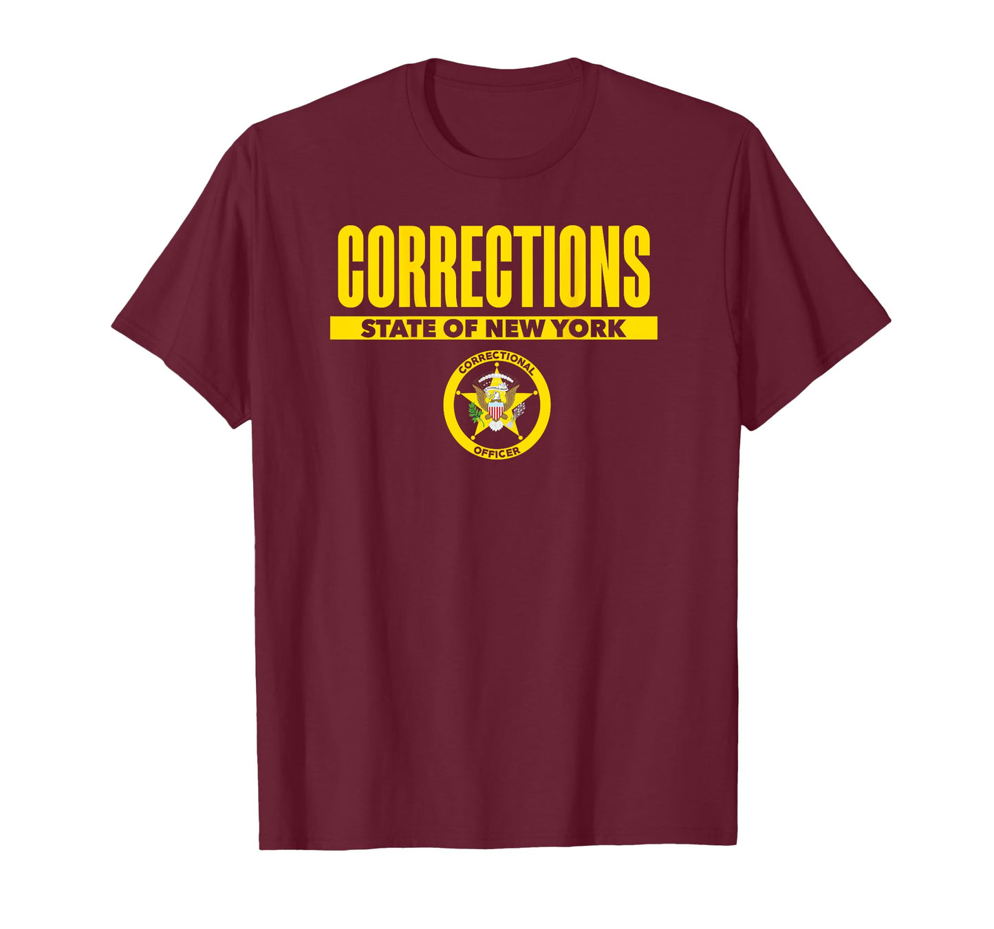 New York Correctional Officer Thin Gray Line Flag Uniform T-Shirt
