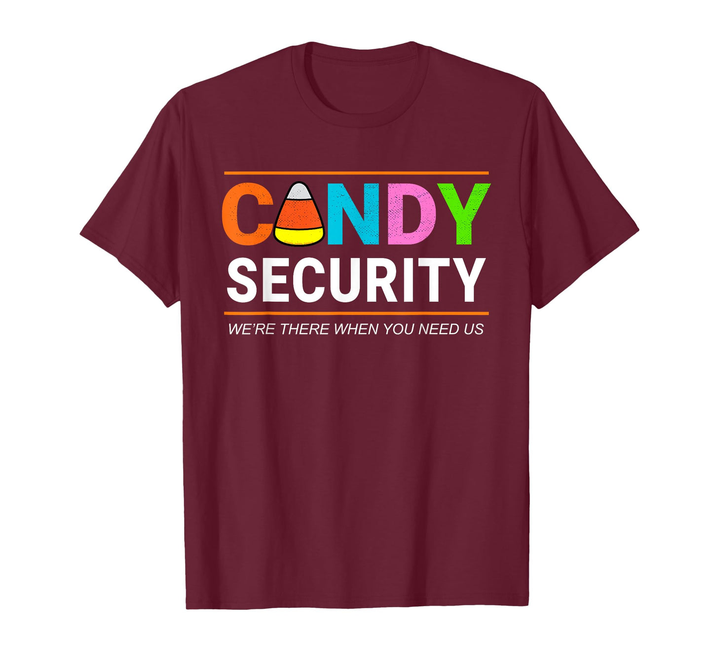 Halloween Candy Corn CANDY SECURITY Funny Halloween T-Shirt