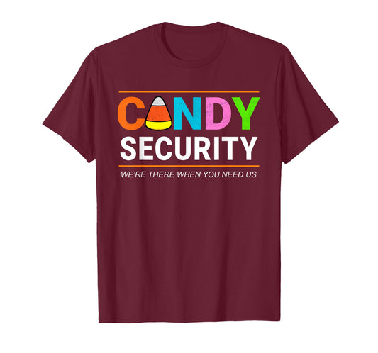Halloween Candy Corn CANDY SECURITY Funny Halloween T-Shirt