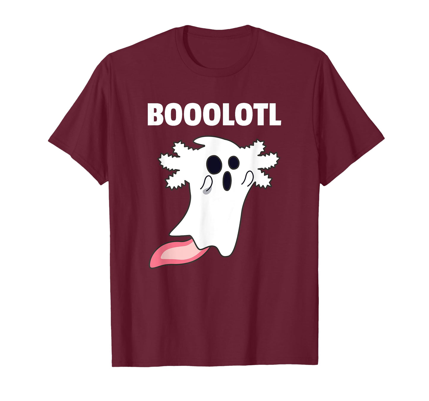 Booolotl - Boo Axolotl Ghost Halloween Kawaii Axolotl T-Shirt