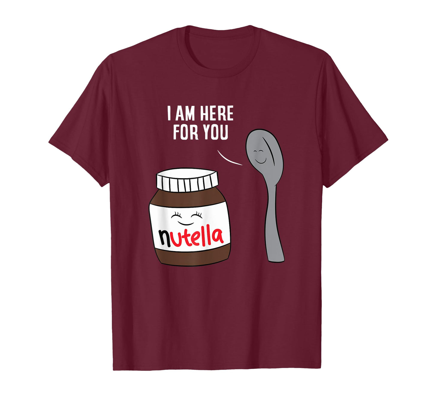 DQK Men's Valentine's Day Nutella T-Shirt, Black, Small