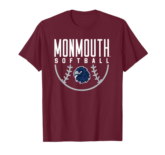 Monmouth University Hawks Softball Arch T-Shirt