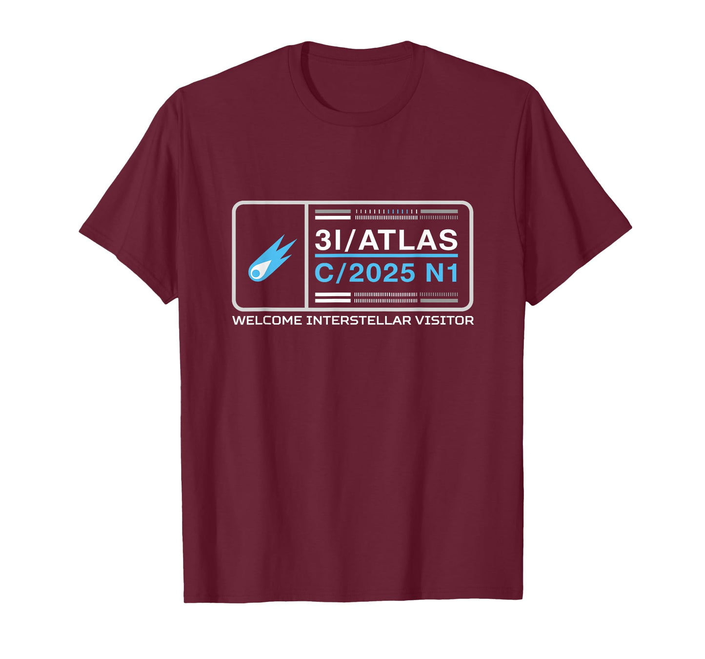 3I/Atlas C/2025 N1 Interstellar Visitor Comet Fun Space Art T-Shirt