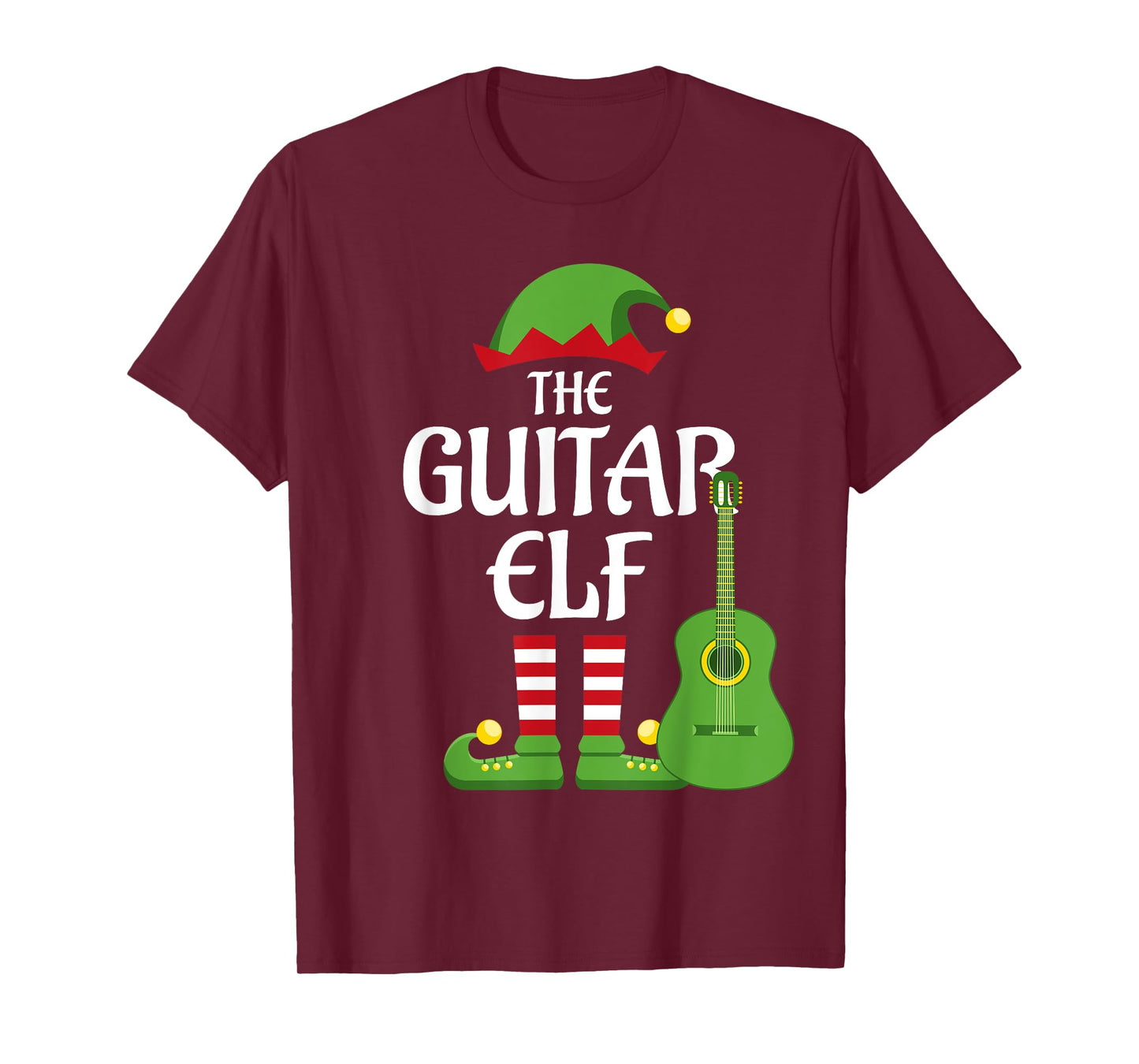 Guitar Elf Family Matching Group Christmas T-Shirt