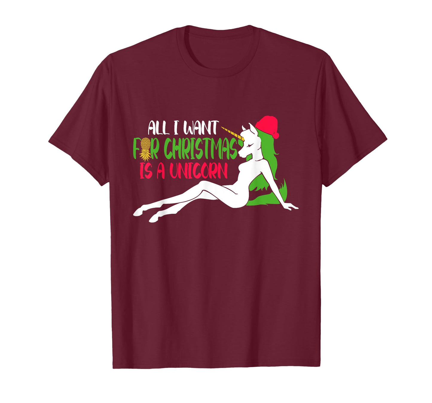 All i want for Christmas is a Unicorn - Christmas Swinger T-Shirt