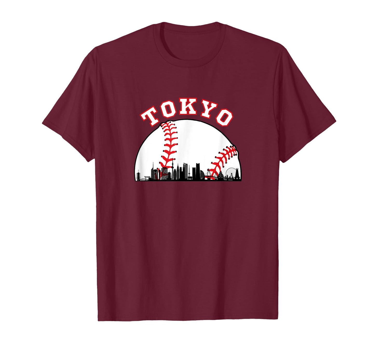Tokyo Baseball Shirt Tokyo Japan Cityscape Tokyo Skyline T-Shirt