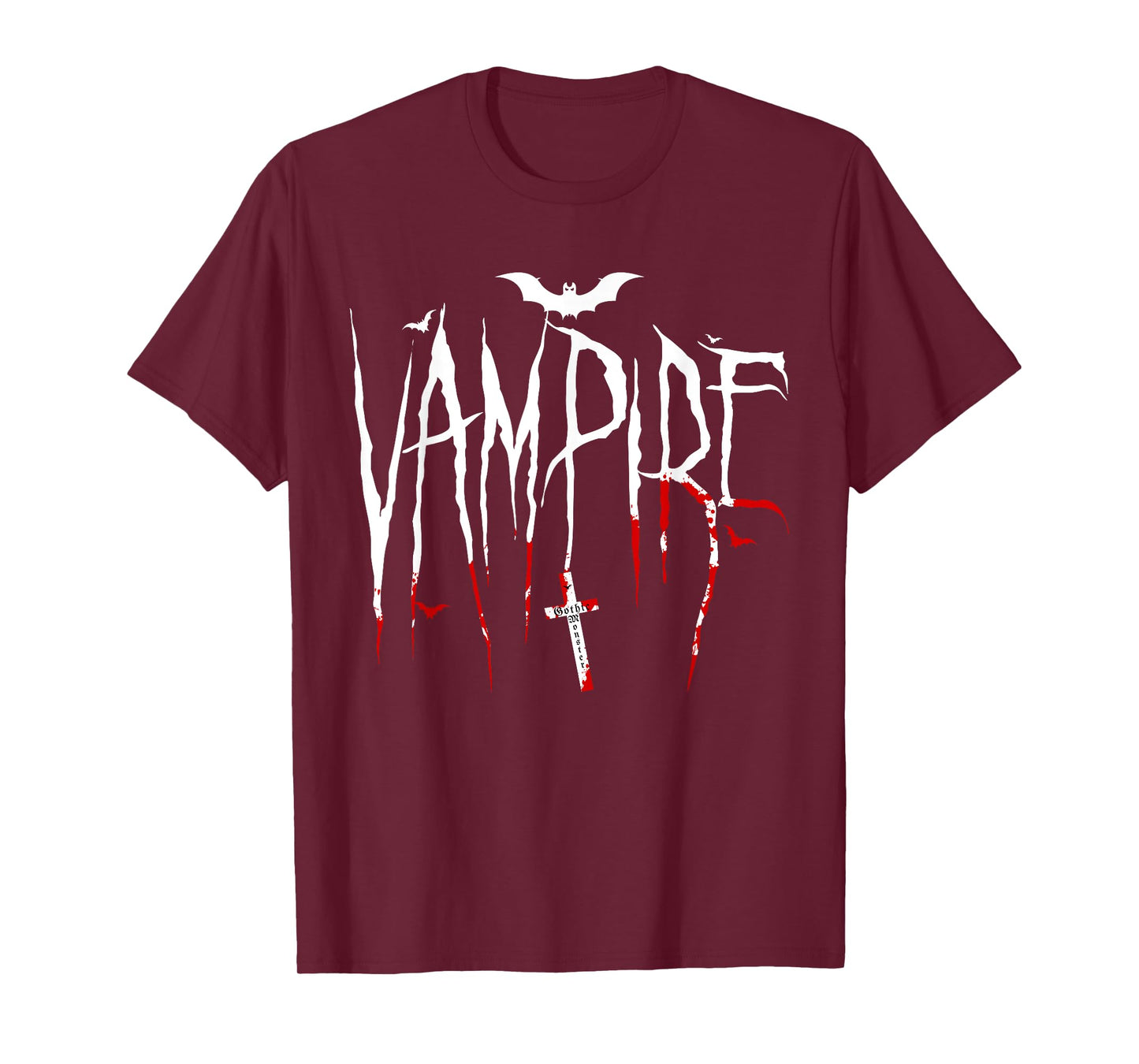 Vampire Bat Gothic Monsters Halloween T-Shirt