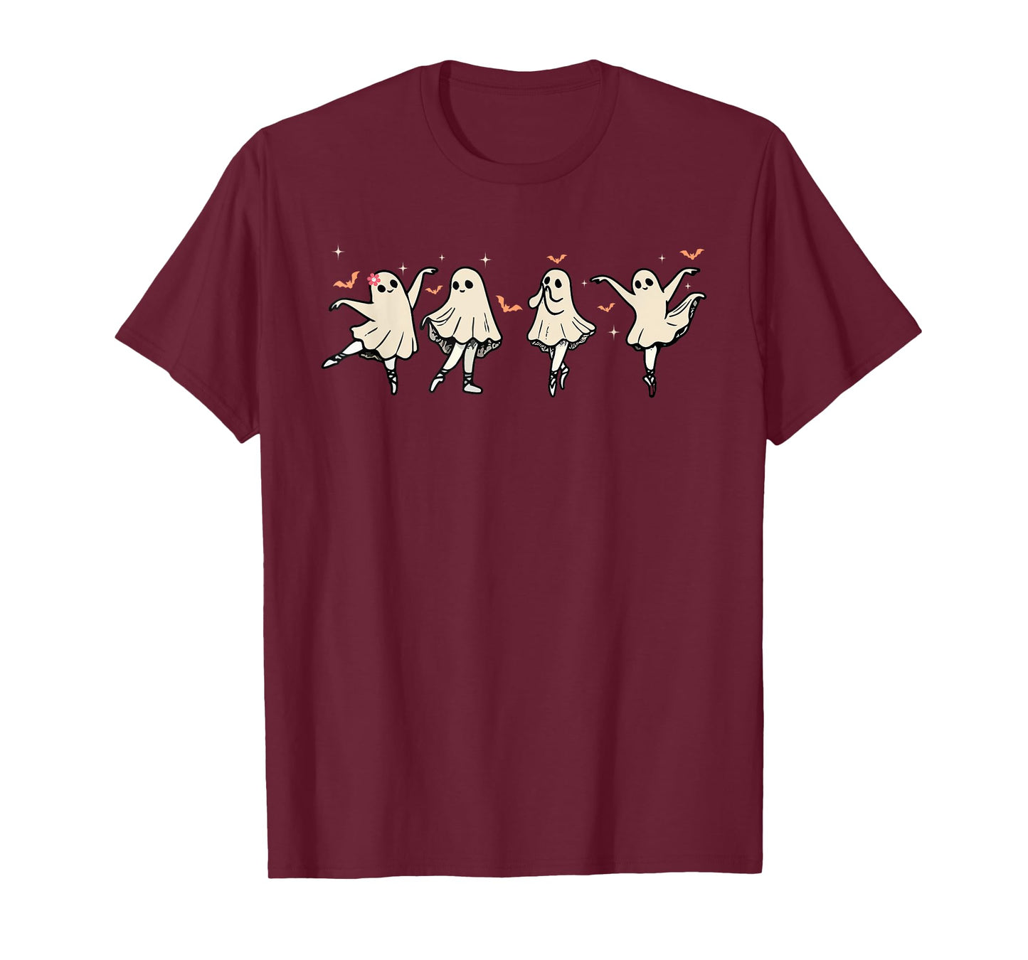 Ballet Ghost Ballet Dancer Spooky Dance Teacher Halloween T-Shirt