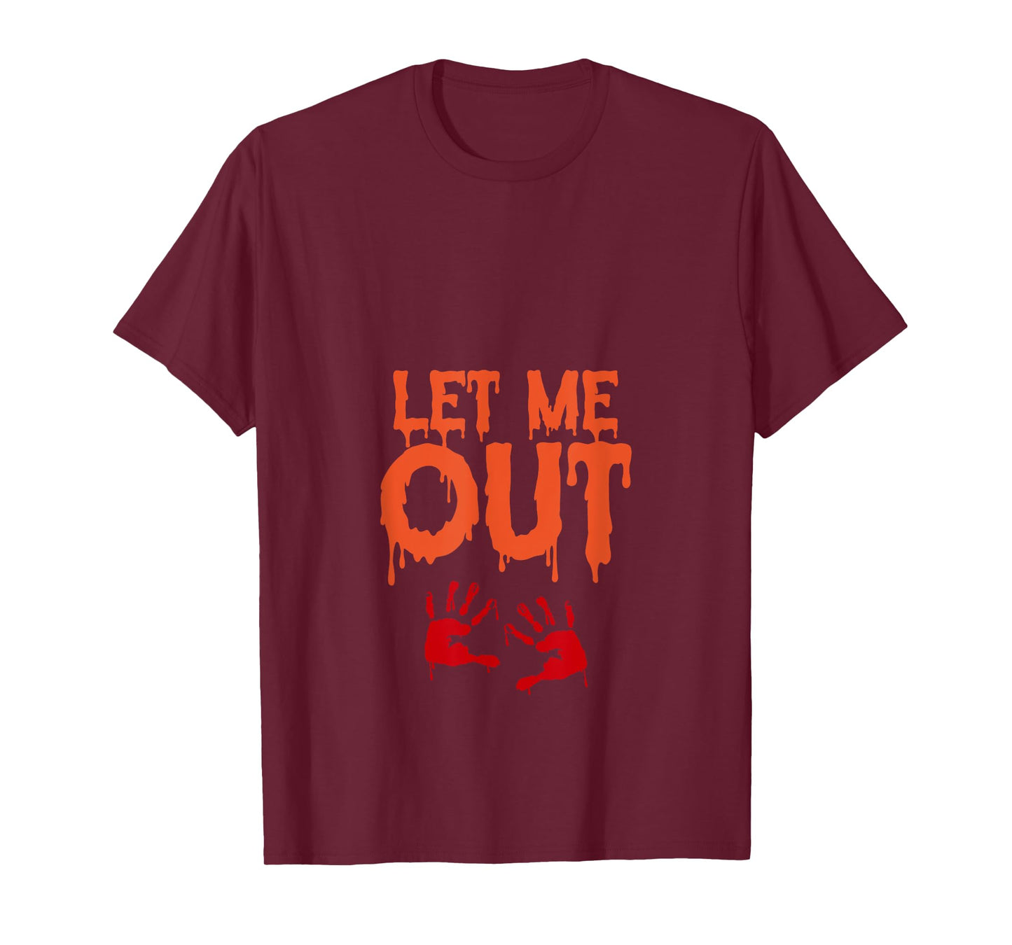 Let Me Out Funny Pregnant Halloween Costume Baby Zombie Mom T-Shirt