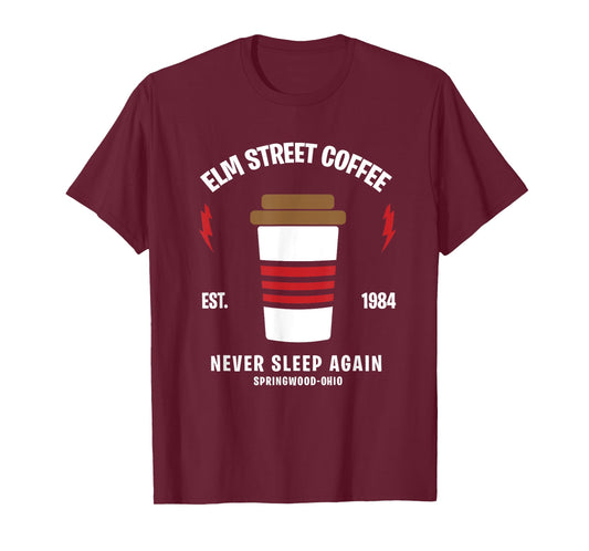 Elm Street Coffee sleeping Freddy funny gift T-Shirt