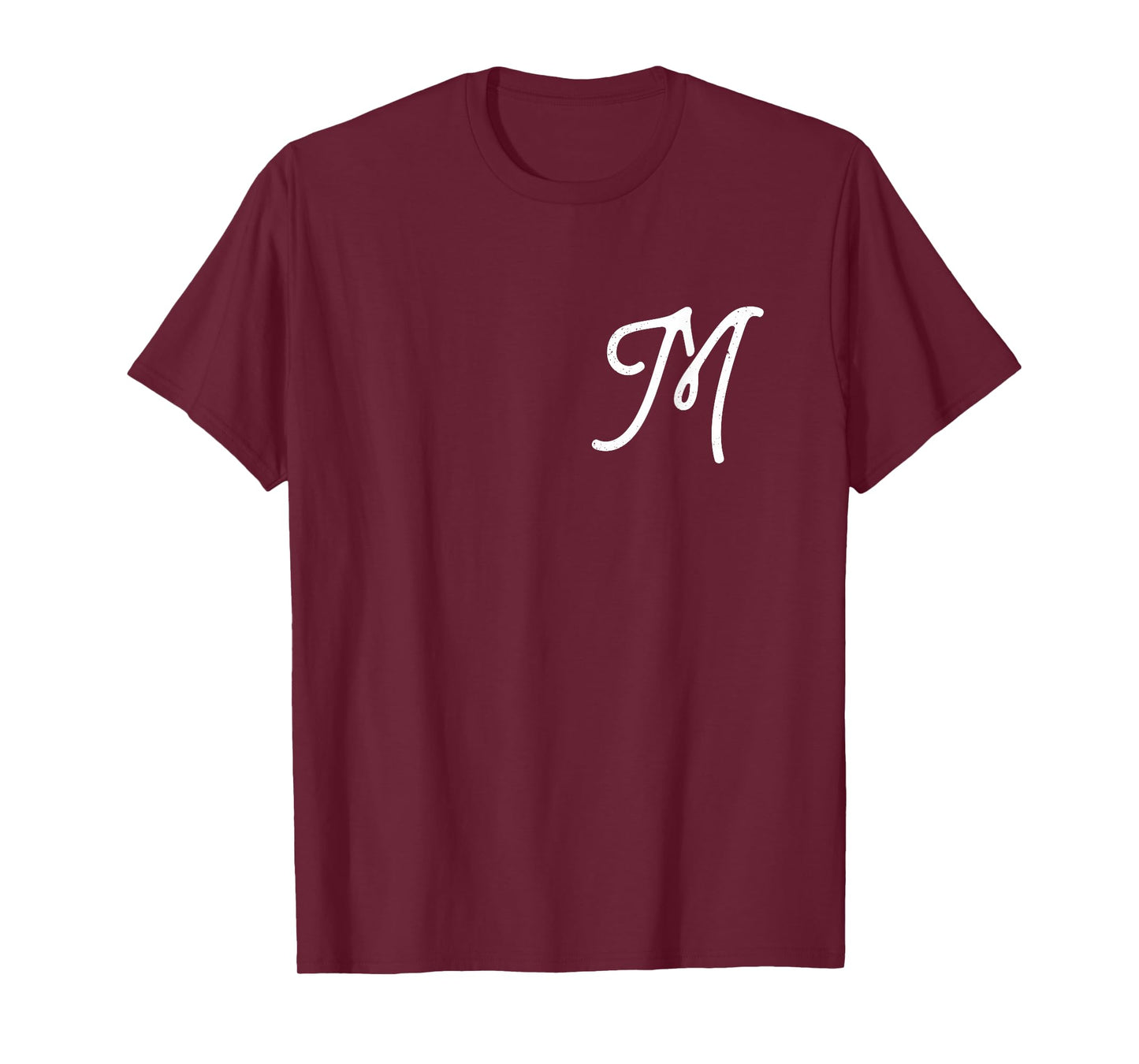Vintage-style Letter M | Initial | Monogram | Script font T-Shirt