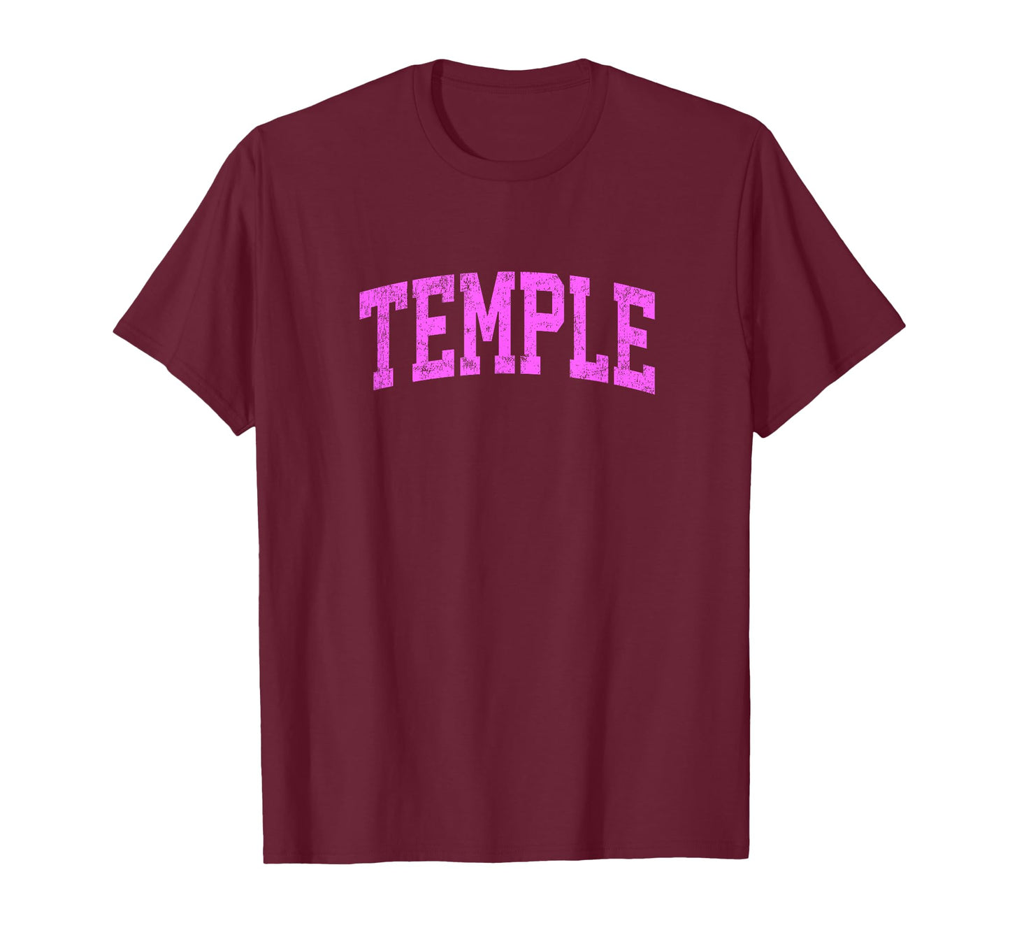 Temple Texas TX Vintage Athletic Sports Pink Design T-Shirt