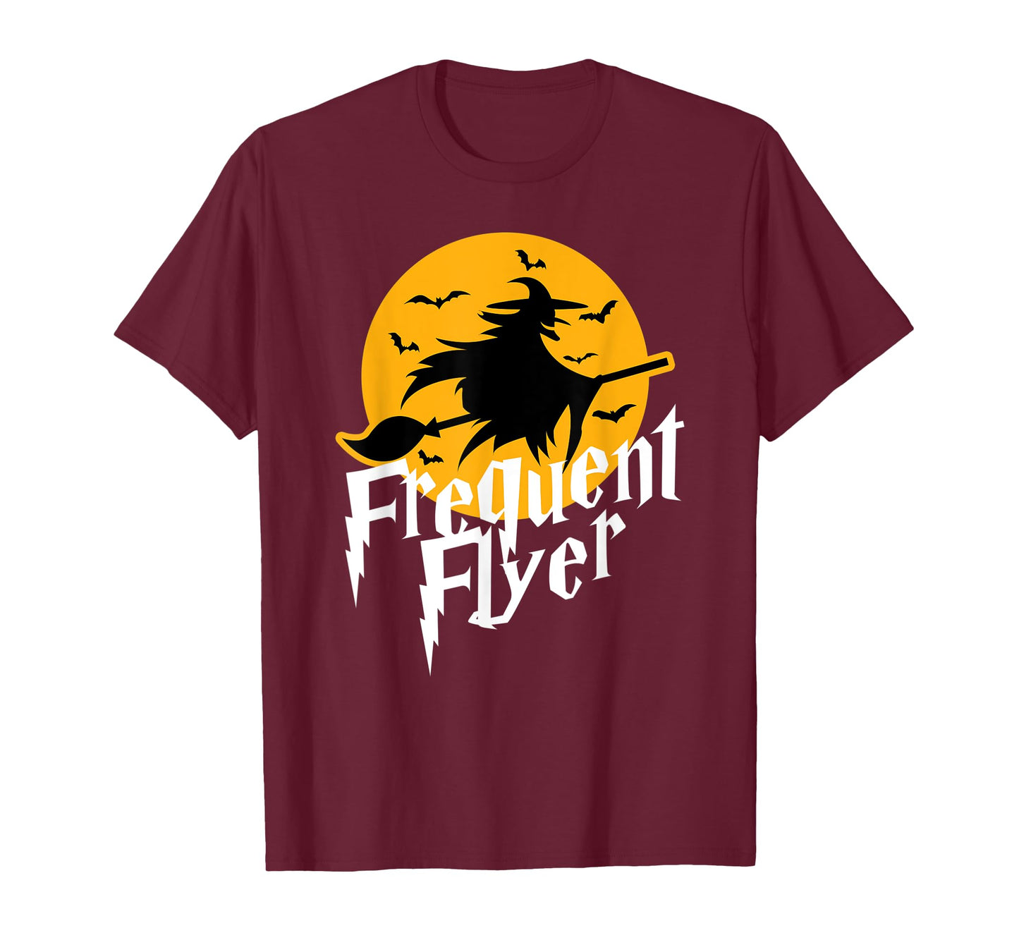 Frequent Flyer Cute Witch Halloween T-Shirt