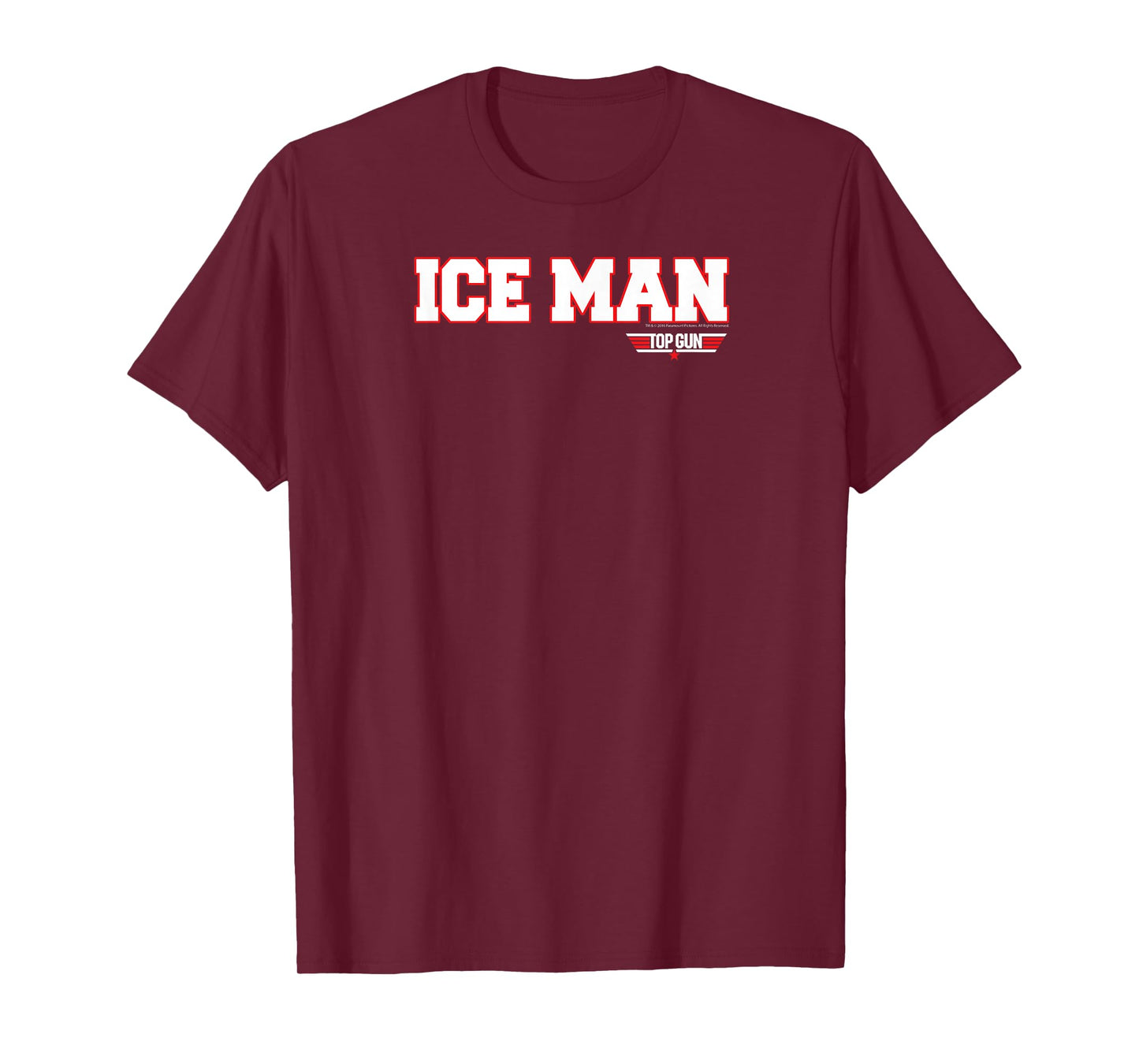 Top Gun Ice Man Name and Graphic Action Movie T-Shirt