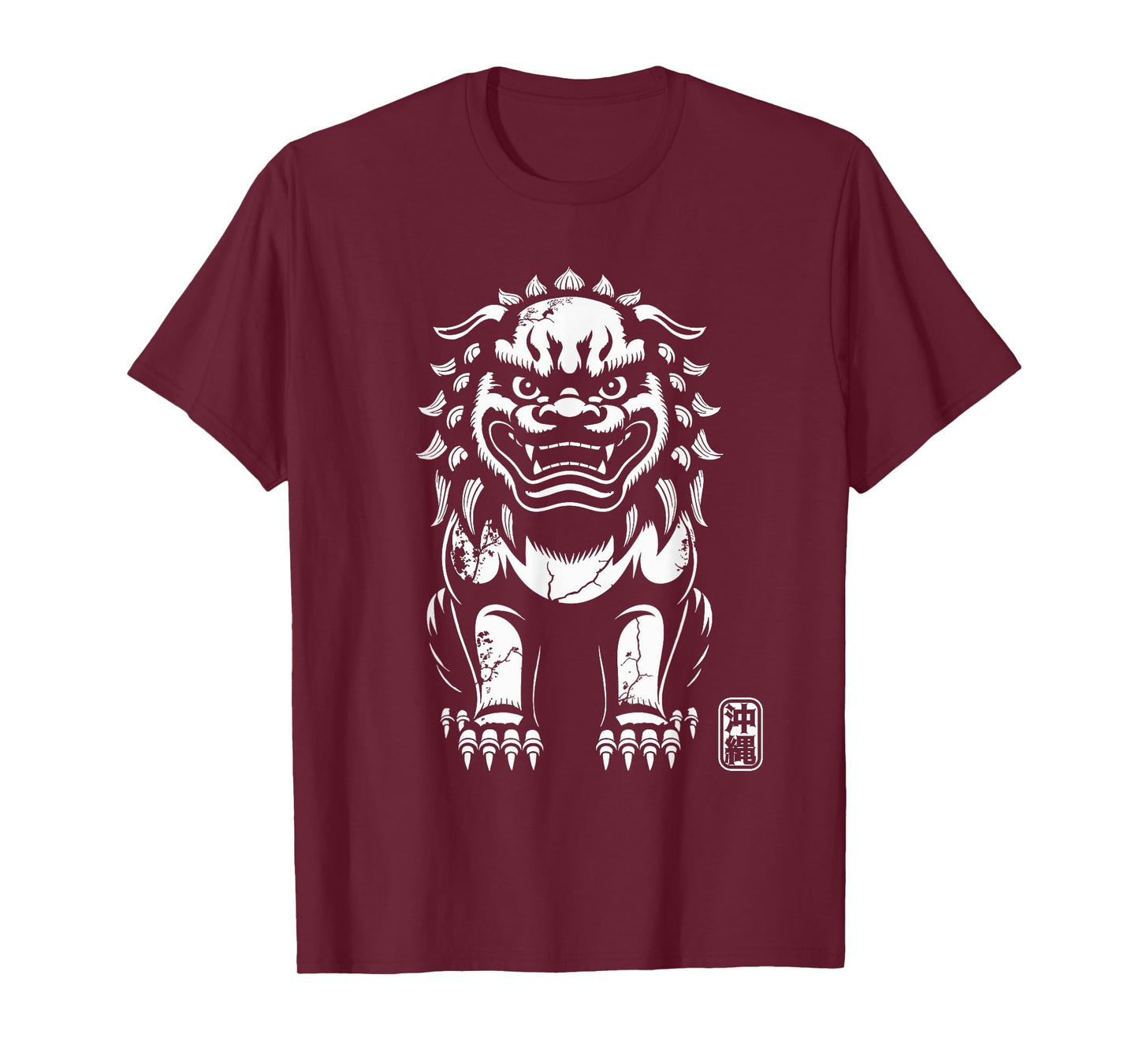 Okinawa Shisa Lion Dog Guardian Japan Kanji Souvenir T-Shirt