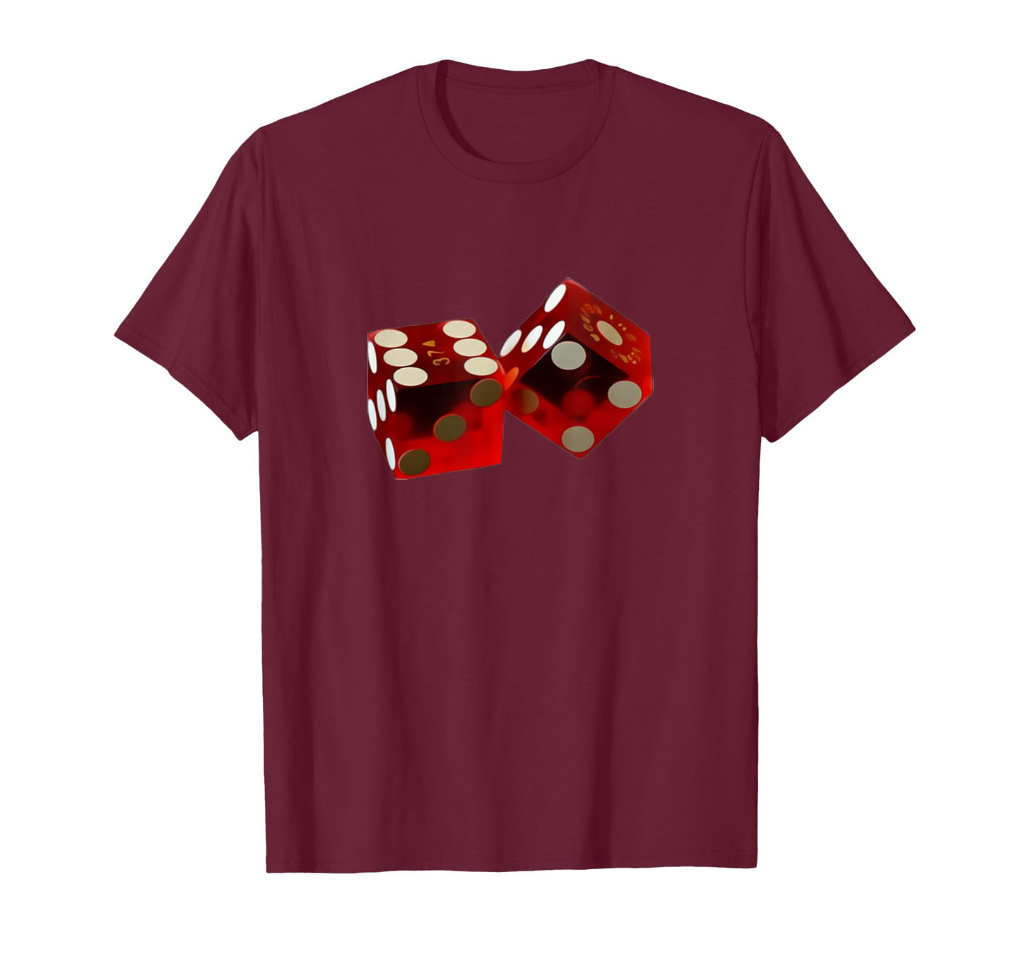 Casino Red Rolling Dice T-Shirt