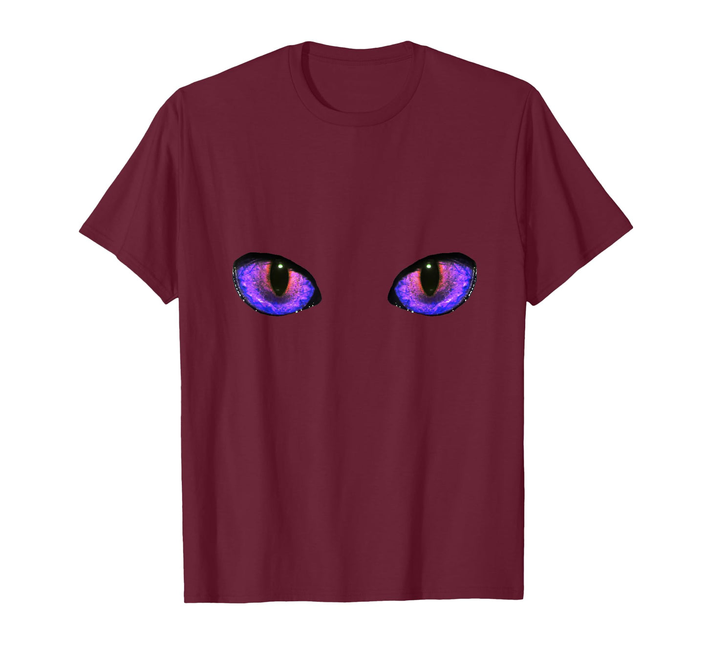 Glowing Purple Dragon Eyes Halloween T-Shirt