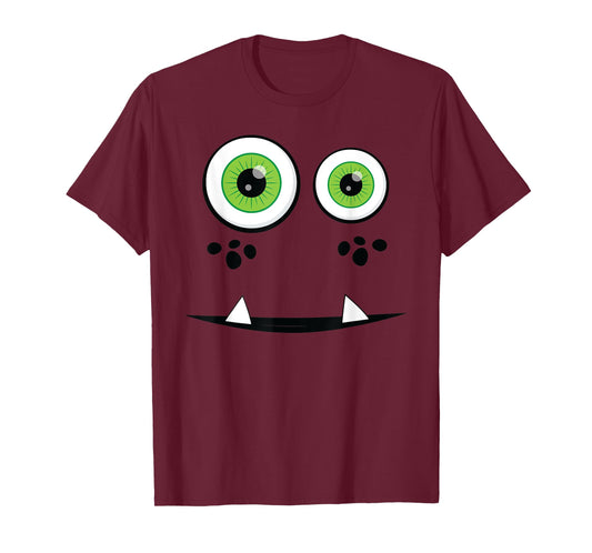 Halloween Shirt Cute Monster Face Halloween Group Costume T-Shirt
