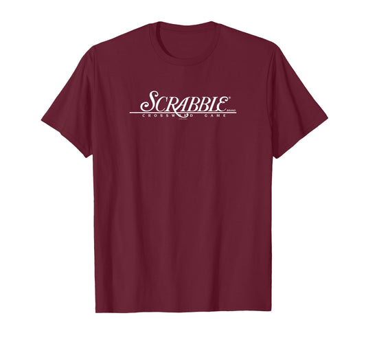 Scrabble Classic White Script Logo T-Shirt