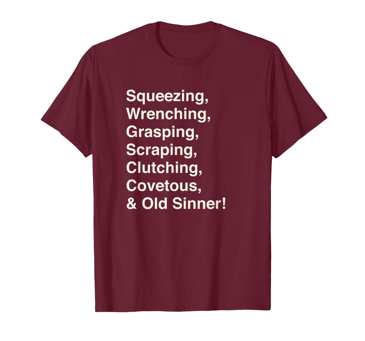 Christmas Carol, Ebenezer Scrooge, Holiday Design, list tee T-Shirt