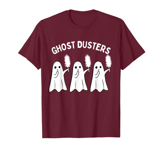 Ghost Dusters Housekeeping Cleaning Squad Halloween Funny T-Shirt