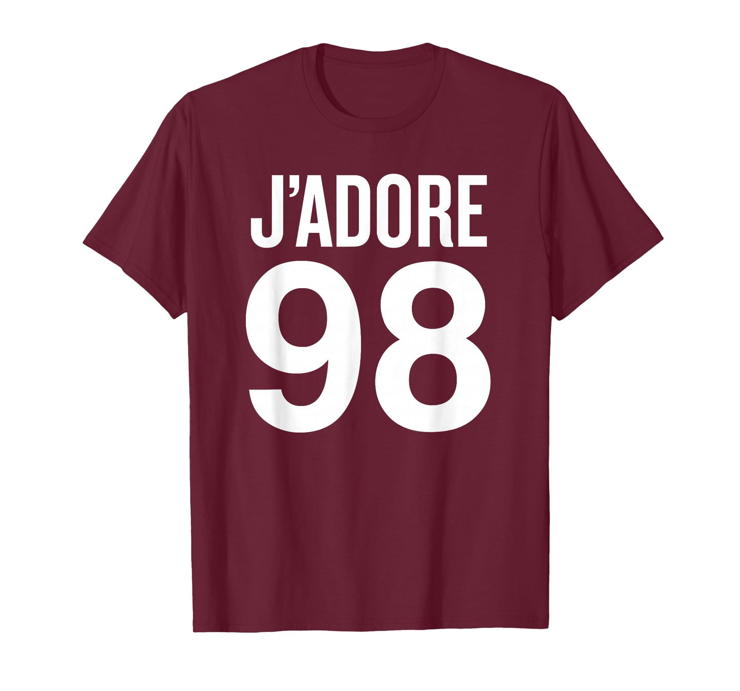 J'Adore 98 I Love 98 Trendy Saying with Humor T-Shirt