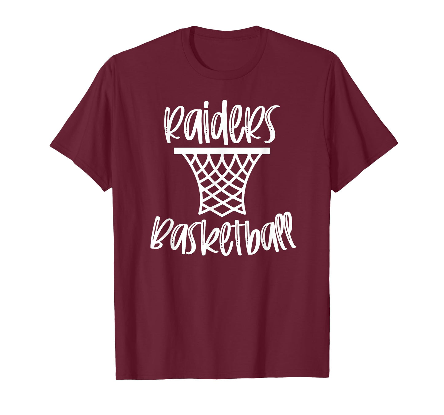 Raiders Basketball Team Mascot School Spirit Game Night T-Shirt