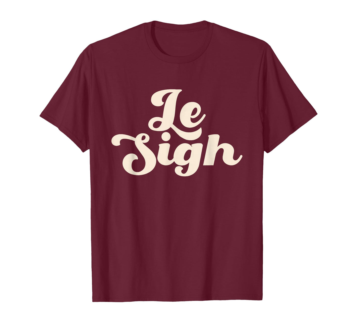 Le Sigh Minimalist Casual T-Shirt