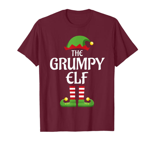 Grumpy Elf Family Matching Group Christmas T-Shirt