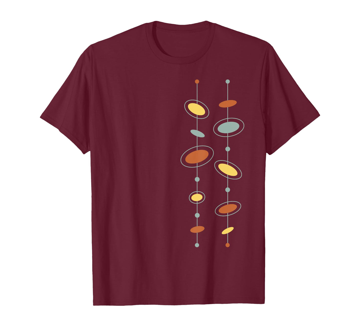 Atomic Age Mid Century Modern Pattern T-Shirt