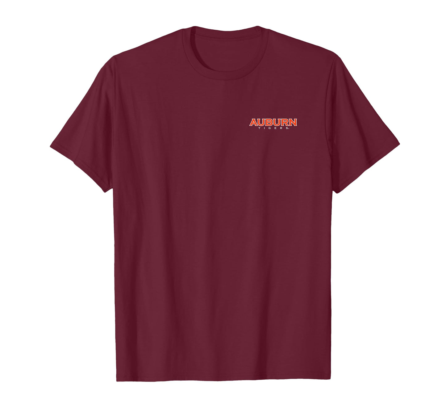 Auburn Tigers Front/Back Mascot Black Officially Licensed T-Shirt